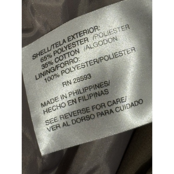 Members Only Jacket Mens Sz XL Beige Mariner Bomber Full Zip Lined Collared - Picture 8 of 9